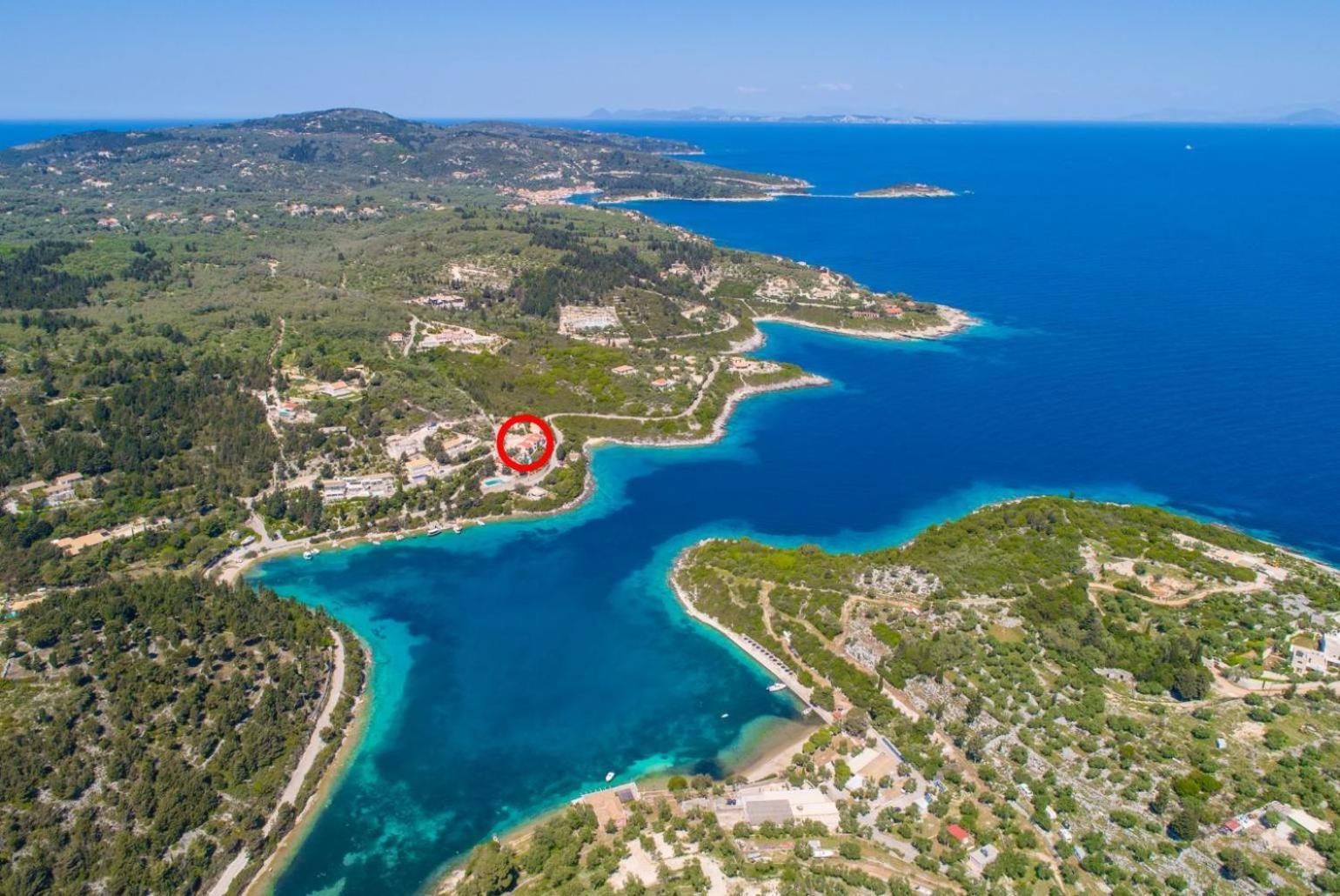 Dolphin Villa 1 Porto Ozias Bagian luar foto